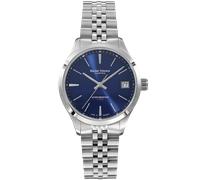 Bruno Söhnle -Turin II Small Damenuhr Silber Blau Glasboden 34mm- 17-13226-342