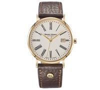 Bruno Söhnle -Nabucco Herrenuhr Braun Gold Quarz Saphirglas 38mm- 17-33085-137