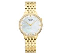 Bruno Söhnle Damen Armbanduhr 17-33213-294 Bologna III goldplattiert mit Brillantbesatz