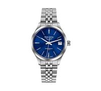 Bruno Söhnle -Turin II Small Damenuhr Silber Blau Glasboden 34mm- 17-13226-342