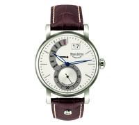 Bruno Söhnle 17-13073-283 Pesaro II Herren-Armbanduhr, Quarz, Edelstahlgehäuse, Saphirglas, Lederarmband, mit Faltschließe, 10 bar