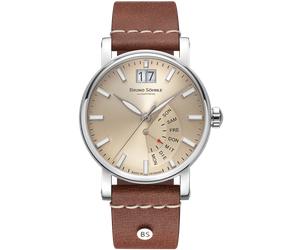 Bruno Söhnle Herren Armbanduhr Pesaro I 17-13073-841 mit Lederband mahagonibraun