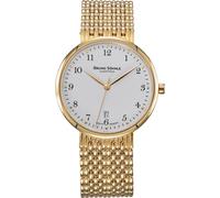 Bruno Söhnle -Nabucco II Damen - und Herrenuhr Gold Weiß Quarz Saphirglas 38mm- 17-33228-922