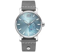 Bruno Söhnle -Pesaro I Herrenuhr Steingrau Blau Quarz Saphirglas 43mm- 17-13073-343