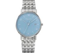 Bruno Söhnle Herrenuhr Rondo 17-13105-324 Silber Blau Quarz Saphirglas 38 mm