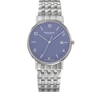 Bruno Söhnle Herrenuhr Original NEU Rondo Herrenuhr Silber Violett Quarz Saphirglas 38mm- 17-13105-322