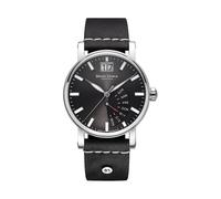 Bruno Söhnle -Pesaro I Herrenuhr Schwarz Silber Quarz Saphirglas 43mm- 17-13073-743