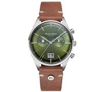 Bruno Söhnle -Merano Herrenuhr Braun Grün Chronograph Quarz Saphirglas 40mm- 17-13233-441