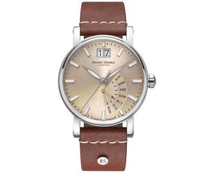 Bruno Söhnle -Pesaro I Herrenuhr Braun Silber Quarz Saphirglas 43mm- 17-13073-841