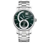 Bruno Söhnle -Pesaro II Herrenuhr Silber Grün Datum Saphirglas Quarz 43mm- 17-13073-482