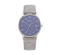 Bruno Söhnle -Rondo Herrenuhr Grau Violett Quarz Saphirglas 38mm- 17-13105-321