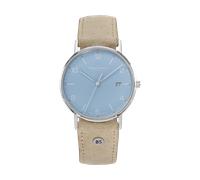 Bruno Söhnle -Rondo Herrenuhr Beige Blau Quarz Saphirglas 38mm- 17-13105-323