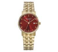 Bruno Söhnle -Rondo Damenuhr Gold Rot Quarz Saphirglas 30mm- 17-33106-542