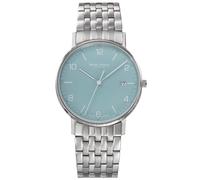 Bruno Söhnle Herrenuhr Rondo 17-13105-422 Silber Petrol Quarz Saphirglas 38 mm