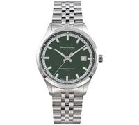 Bruno Söhnle -Turin Automatik Herrenuhr Silber Tannengrün Datum Saphirglas 40mm- 17-12230-442