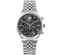 Bruno Söhnle -Turin Chronograph Herrenuhr Silber Grau Datum Quarz Saphirglas 40mm- 17-13229-742