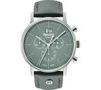 Bruno Sohnle Herren Stuttgart Chrono 42mm grau mit Lederband 17-13177-841
