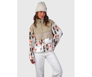 Brunotti Fleecepullover "Chondra-Print" in Beige - Größe XL | Damenpullover