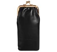 Brustbeutel BAGAN, Damen, schwarz (schwarz, gold), Leder, glänzend, Kleinlederwaren, echt Leder (76499651-0) schwarz, gold