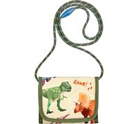 Brustbeutel Dino - Dino Friends | Schlüsseltasche für Kinder | Taschengeldbeutel | Geschenk zum Schuleingang | Dinosaurier Fans | Fahrkartentasche für Jungs | Brusttasche für Kinder