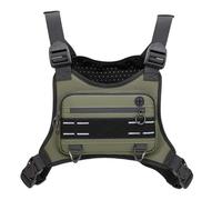 Brustbeutel für Herren | Sporttasche für Training | wasserdichte Tasche verstellbar für Wandern, Reisen, Outdoor, Jagd, Alltag, sauber, mehrfarbig, Vert foncé