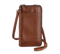 Brustbeutel HARBOUR 2ND "Lina", Damen, braun (charming cognac), Rindsleder, washed, Basic, Kleinlederwaren, Geldbeutel Portemonnaie mit RFID-Technologie (41779838-0) charming cognac