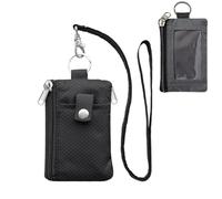 Brustbeutel mit RFID Schutz,Anti-Diebstahl Geldbörse Unisex Brusttasche Wasserdicht Umhängebeutel Portemonnaie Herren Klein,Reisegeldbeutel mit band für Passport,Kreditkarten,Münzen,Geld(Schwarz)