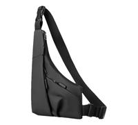 Brusttasche für Outdoor-Sport für Herren, Lauf-Brusttasche | verschleißfest mit Brusttasche, verstellbare Schultergurte Lauftaschen Kompakte dreieckige Form, Schwarz , Fare riferimento alla