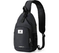 Brusttasche Schultertasche Umhängetasche Herren Damen Urbanx7-schwarz