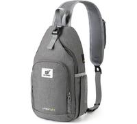 Brusttasche Umhängetasche Sling Herren Damen Klein Urbanx7 dunkelgrau