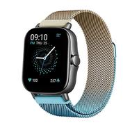 BrynnShop Metall Armband Kompatibel mit Amazfit GTS / 2 Mini /GTS 2e 3 Edelstahl Ersatz Bunt Mesh Magnetische Für Herren Damen Uhrenarmband 20mm (D)