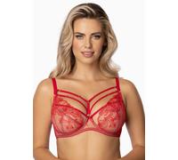 BS 1305 Zelia Gaia Soft-BH rot - Spitze, Bügel, elastische Träger - Größe 85 G