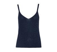 bsb - Schimmerndes V-Neck Top blau - Gr. - M