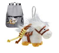 Bsbkoj Premium Horse Plush Keychain, Collectible Chinese New Year Ornament, 3.5-Inch Small Soft Pendant with Build, PP Cotton, Professional Mascot Keychain with Kawaii Style, Gift