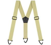 BSBUY Herren Hosenträger Extra Stark Breit 3,8 Cm mit Sehr Starken 3 Metall Druckknopf-Schlaufen Heavy Duty Braces Einstellbar Elastisch Einheitsgröße Hosenträger Damen für Arbeitshose Y Form Khaki
