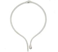 BSLVWG Vintage Schlange Choker Halskette Ägyptische goldene Schlange Halskette Punk Halskette Hip Pop Jewlry für Frauen (Silber)