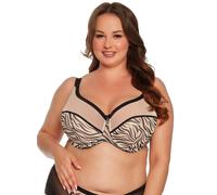 BSM 1234 Alia halbgepolsterter BH Gaia schwarz beige - Größe 100 G