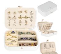 bssmmai Schmuckkästchen Klein, Schmuckaufbewahrung Reise, Kleine Schmuckbox, Schmuckschatulle, Schmuckkasten, Schmuck Reiseetui für Ohrringe, Halsketten, Ringe