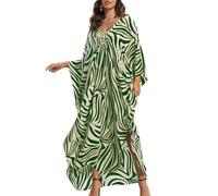 Bsubseach Frauen Plus Größe Kaftan Kleid Badeanzug Druck Strand Cover Up