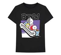 BT21 - Weekend - T-Shirt - Schwarz - M - 100% Baumwolle Schwarz M