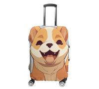 BTCOWZRV Gepäckabdeckung, Cartoon-Design, Shiba Inu, Hundekoffer, waschbar, kratzfest, Gepäckabdeckung, Koffer, Anti-Schmutz-Abdeckungen für Reisen, passend für 45,7 - 81,3 cm Kofferraum, Stil:, XL