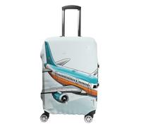 BTCOWZRV Gepäckabdeckung, Cartoon-Flugzeug-Kofferabdeckung, waschbar, kratzfest, Gepäckabdeckung, Koffer, Anti-Schmutz-Abdeckungen für Reisen, passend für 45,7 - 81,3 cm Kofferraum, Stil:, M