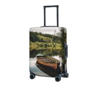 BTCOWZRV Gepäckabdeckung, elastisch, waschbar, Kofferschutz, See, mit Bootskofferabdeckungen für Gepäck, 45,7 - 81,3 cm, tragbare Reisegepäckhüllen, staubdicht, kratzfest, Gepäckabdeckungen, Schwarz