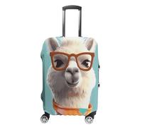 BTCOWZRV Gepäckabdeckung, lustiger Cartoon-Llama-Kofferbezug, waschbarer Koffer-Schutz, kratzfest, Gepäckabdeckung, Koffer, Anti-Schmutz-Abdeckungen für Reisen, passend für 45,7 - 81,3 cm Kofferraum,