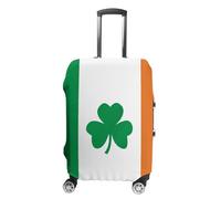 BTCOWZRV Gepäckabdeckung, Motiv: Happy Irish Holidays, waschbarer Koffer-Schutz, kratzfest, Gepäckabdeckung, Koffer, Anti-Schmutz-Abdeckungen für Reisen, passend für 45,7 - 81,3 cm Kofferraum, Stil:,