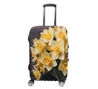 BTCOWZRV Gepäckabdeckung, Motiv: Narzissenstrauß, waschbarer Koffer-Schutz, kratzfest, Gepäckabdeckung, Koffer, Anti-Schmutz-Abdeckungen für Reisen, passend für 45,7 - 81,3 cm Kofferraum, Stil:, L