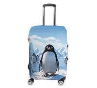 BTCOWZRV Gepäckabdeckung, Motiv: Pinguin, Antarktis, Eiskoffer, waschbar, kratzfest, für Reisen, passend für 45,7 - 81,3 cm Kofferraum, Stil:, M