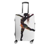 BTCOWZRV Gepäckabdeckung, Motiv: Tänzerin, waschbarer Koffer-Schutz, kratzfest, Gepäckabdeckung, Koffer, Anti-Schmutz-Abdeckungen für Reisen, passend für 45,7 - 81,3 cm Kofferraum, Stil, M