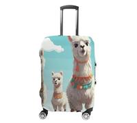 BTCOWZRV Gepäckabdeckung, niedlicher Lama-Kofferbezug, waschbarer Koffer-Schutz, kratzfest, Gepäckabdeckung, Koffer, Anti-Schmutz-Abdeckungen für Reisen, passend für 45,7 - 81,3 cm Kofferraum, Stil:,