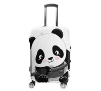 BTCOWZRV Gepäckabdeckung, niedlicher Pandas-Kofferbezug, waschbar, kratzfest, Gepäckabdeckung, Koffer, Anti-Schmutz-Abdeckungen für Reisen, passend für 45,7 - 81,3 cm Kofferraum, Stil, S